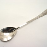 Silver Serving Spoon top view