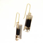 Black Tourm Xtal earring
